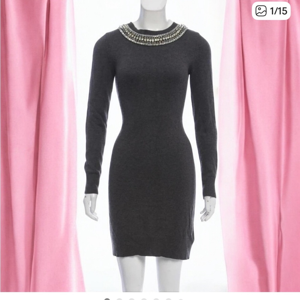 Michael Kors Long Sleeve BLACK Sweater Dress
